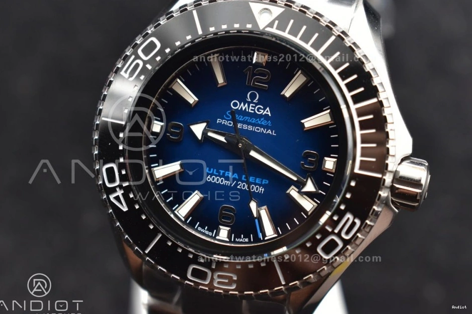 Edition SS Black SS Best A2824 on Bracelet Bezel Seamaster Blue 6000M Ultra Ceramic Deep Dial TF 1:1 0104